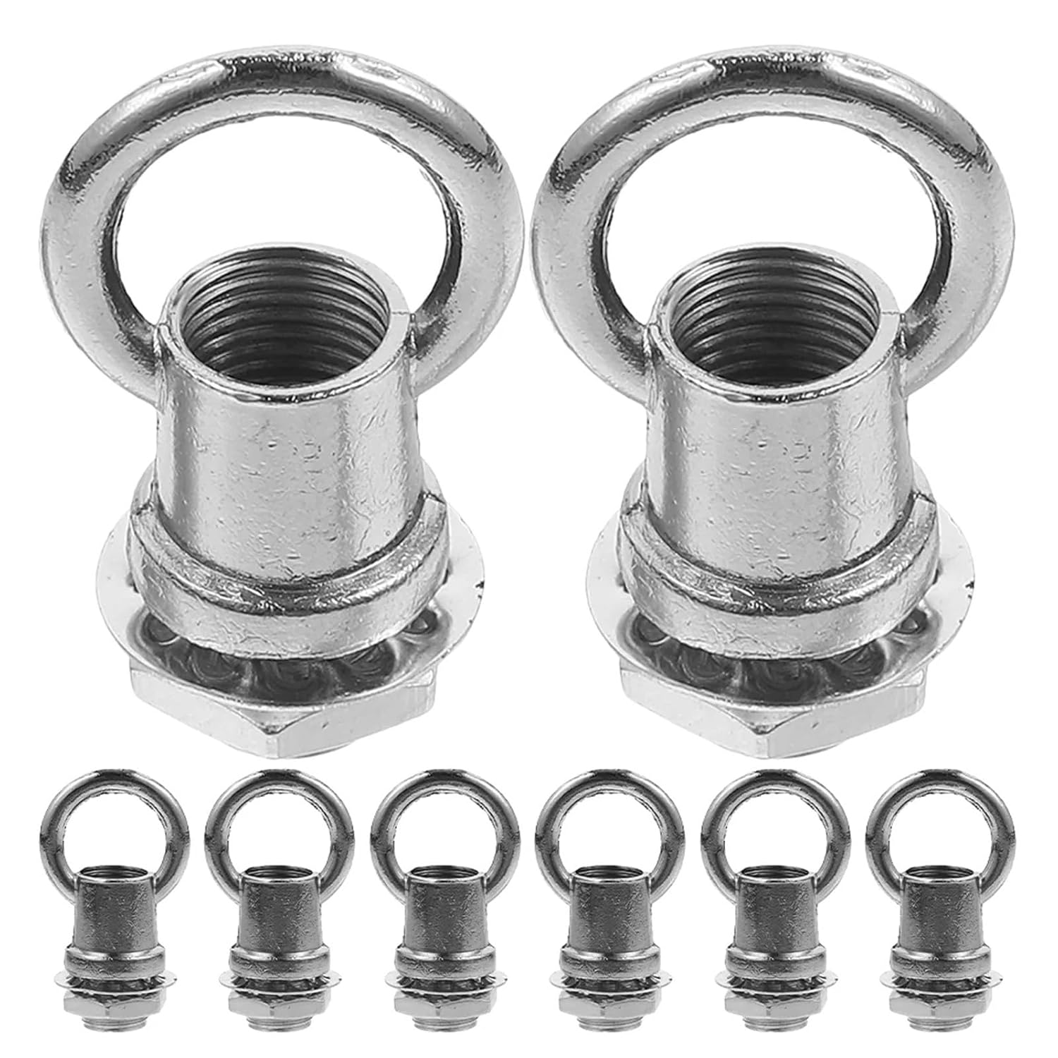 Eye Nut 50Pcs Lighting Accessories Ceiling Hooks Heavy Duty Pendant Lamp Chain Extension Vintage Fixtures for Hanging, Tie-Downs