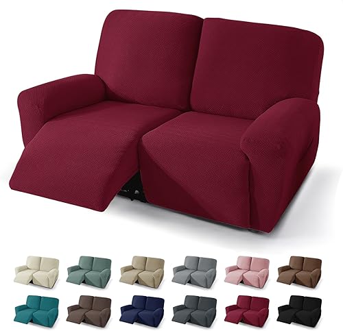 Miniatura 38 de JIVINER 5 Piezas Fundas Elásticas para Sofá Reclinable Funda para Sofá Reclinable con Parte Inferior Elástica Jacquard Ajustada Reclinable Funda