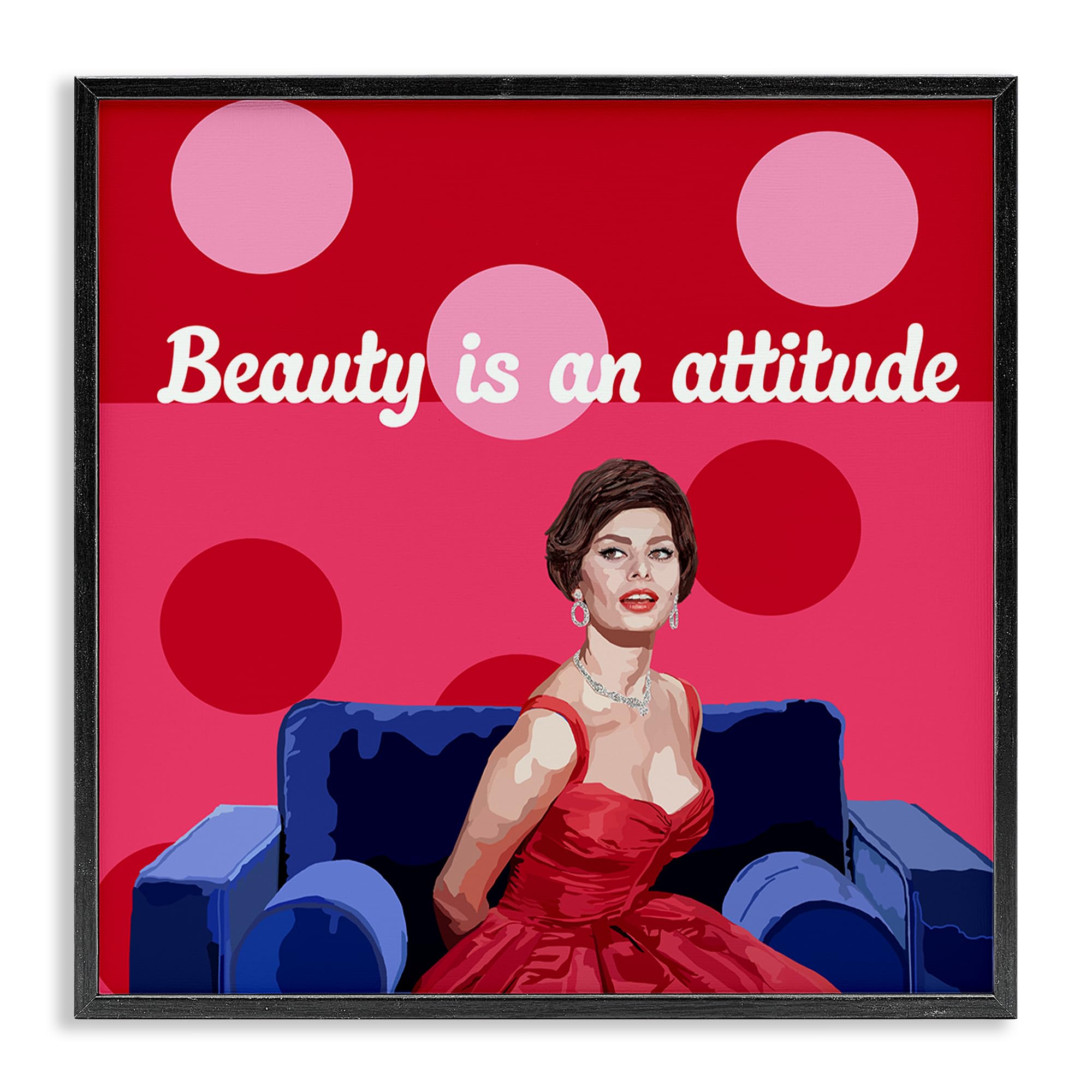 'Beauty Is An Attitude'| Framed Giclee Art