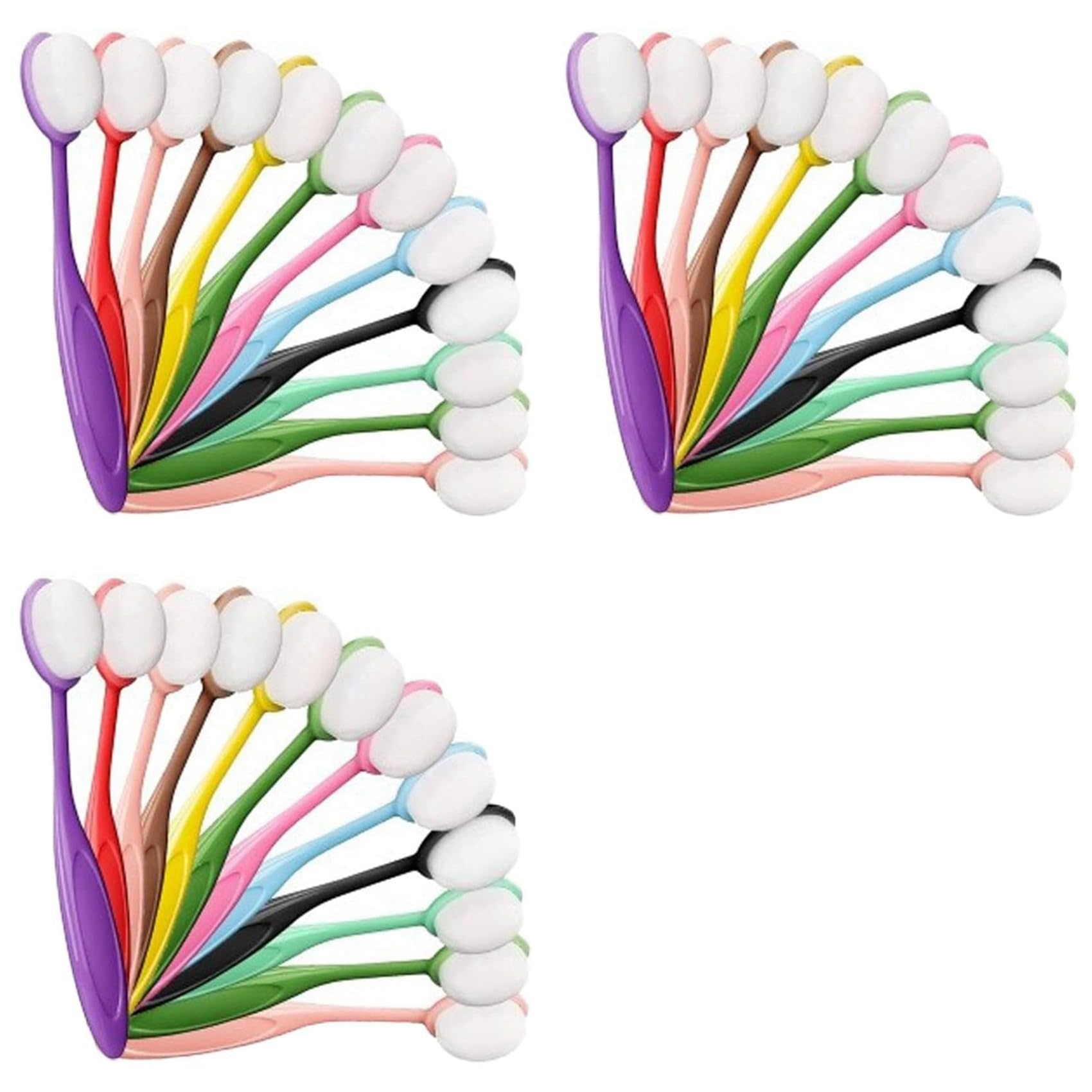 Jnchdghwa 36Pcs Colored Ink Blending Brushes, Crafting Ink Background Blender for Blender Paper Stencil, Painting, Drawing