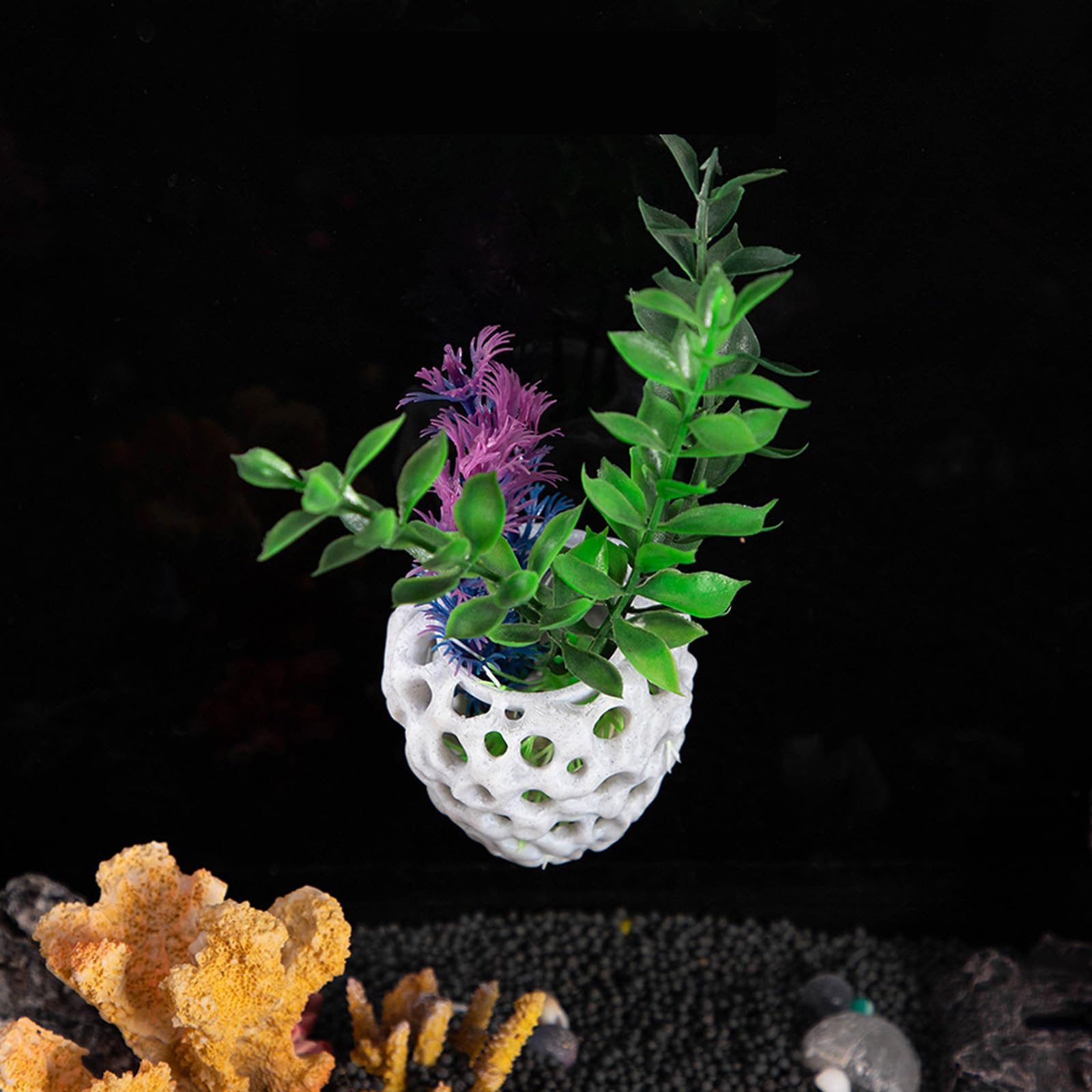 Ventosa per pesci nascondigli per acquari casa decorativa per piccoli e gamberetti accessori per luoghi di riposo con ventosa