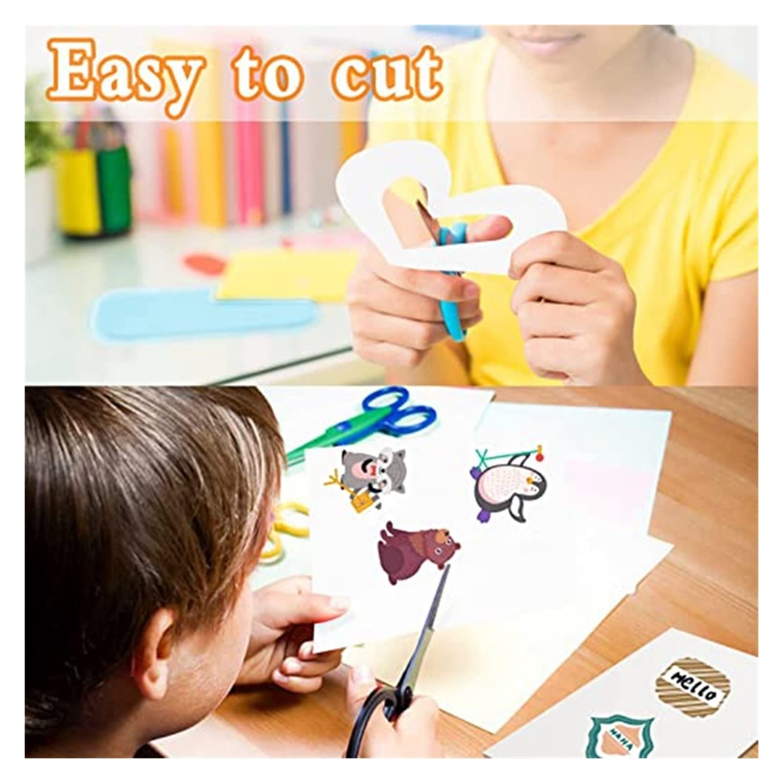 Aufkleberpapier A4, weiß, Tintenstrahldrucker, selbstklebend, glänzendes Fotopapier mit Rückseitenkleber, 8,26 x 11,7 Zoll, Drucketikett, Fotopapier Lucky (Color : 50sheets)
