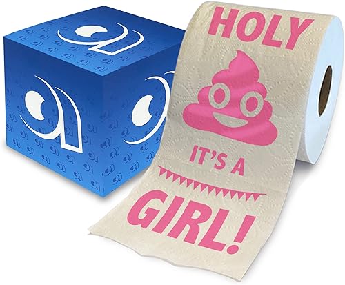 Holy It's a Girl! Regalo de papel higiénico impreso para revelación de género, divertido rollo para niñas, regalos de fiesta de baby shower, broma,
