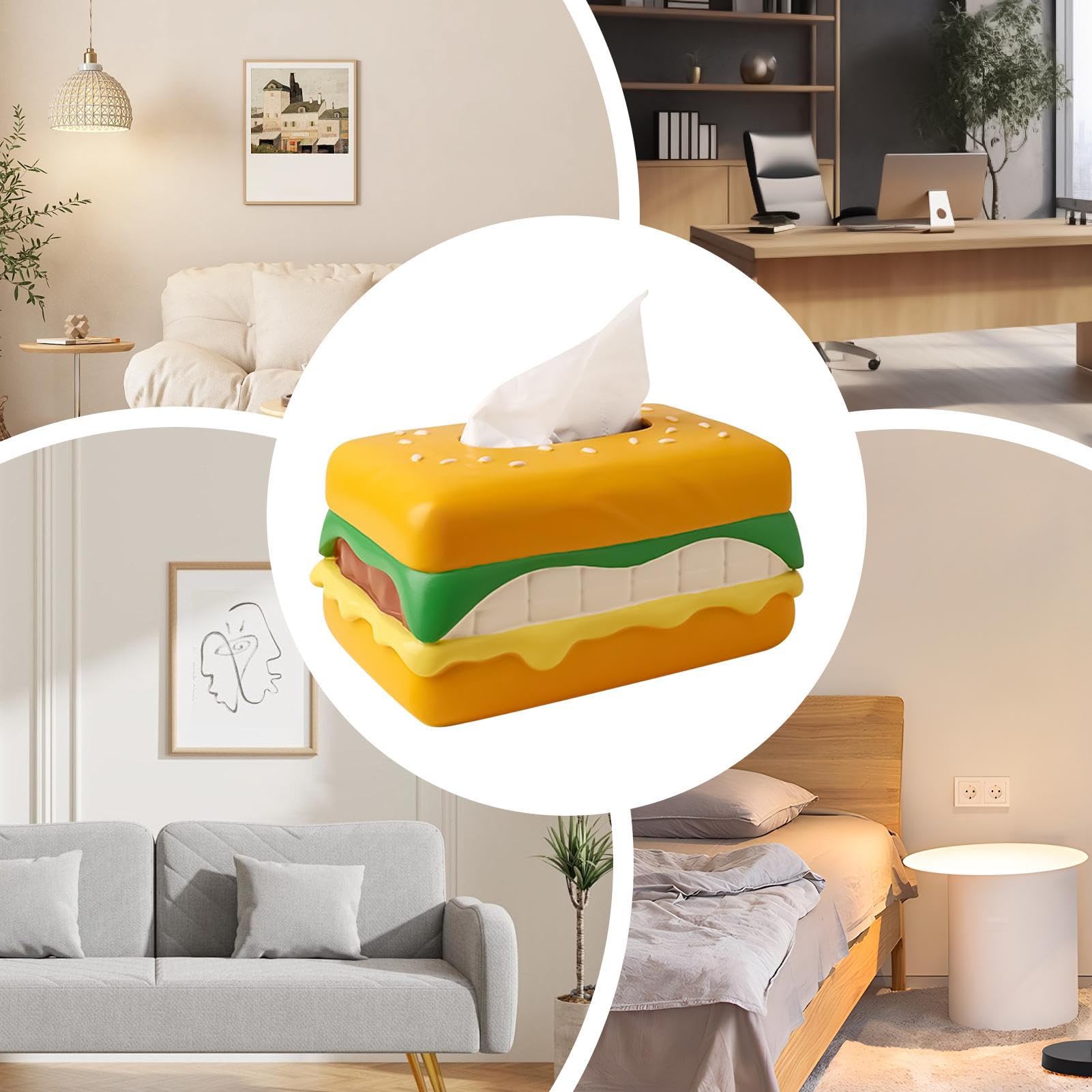 Stoffkastenabdeckung, Serviettenspender | Serviettenaufbewahrungsbehälter | Tischdekoration im knusprigen Design aus Eigelb für Badezimmer, Schreibtische, Arbeitsplatten