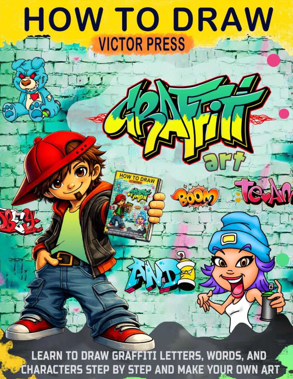 How to draw Graffiti Art: Learn to Draw Graffiti Letters, Words, and Characters Step by Step and Make Your Own Art