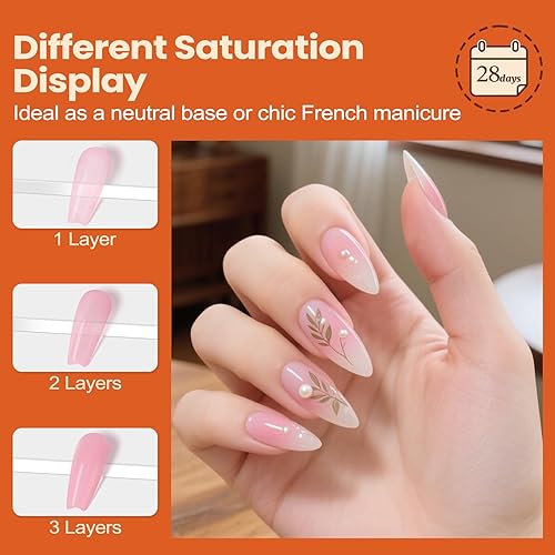 Miniatura 8 de Lavender Violets Juego de 27 esmaltes de uñas de gel para principios de primavera, colores de la Tierra, rojo, verde, amarillo, efecto de flor de