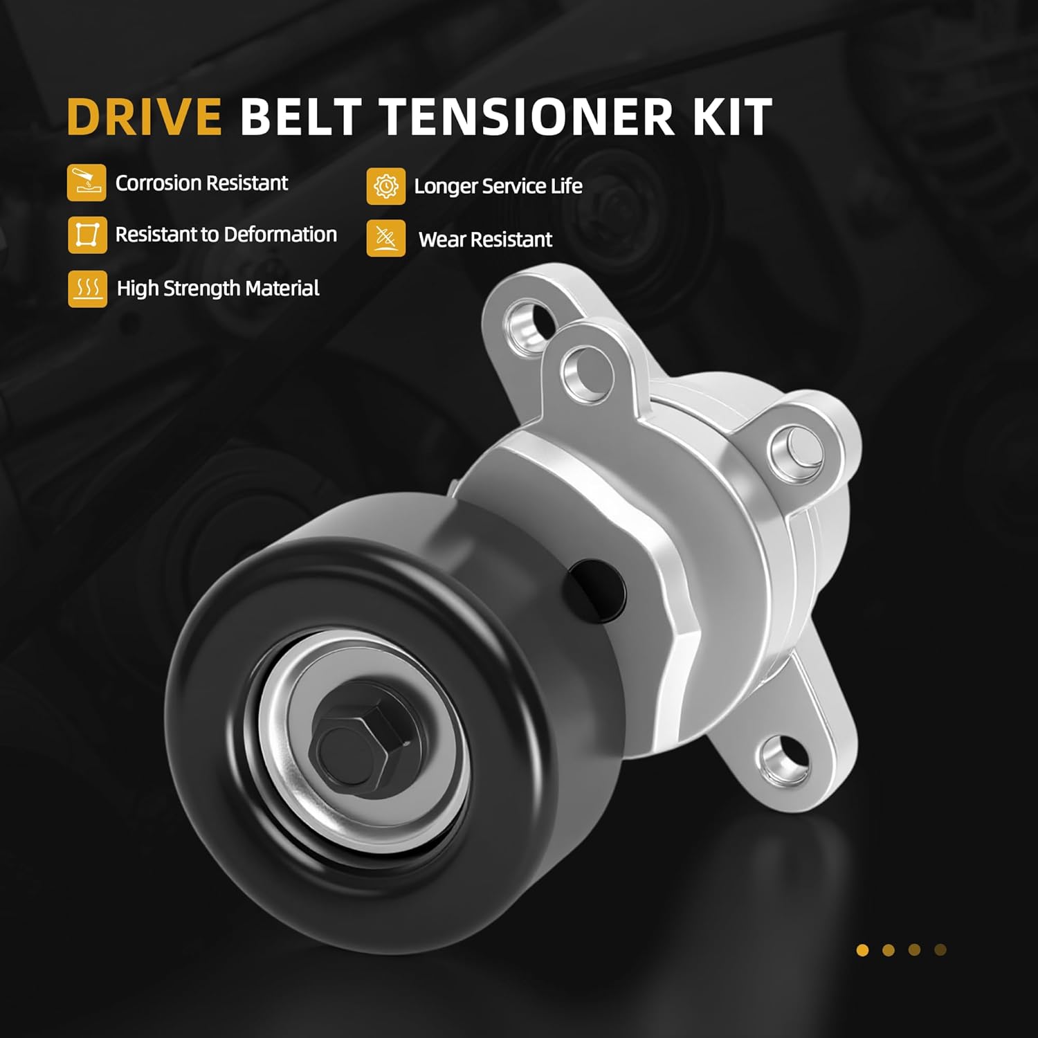 39155 Belt Tensioner + 36357 Idler Pulley + 36356 Idler Pulley, Fit for Nissan Altima 2007-2012, Fit for Nissan Maxima Murano 2009-2014, Fit for Nissan Quest 2011-2012 (3.5L V6 Only)