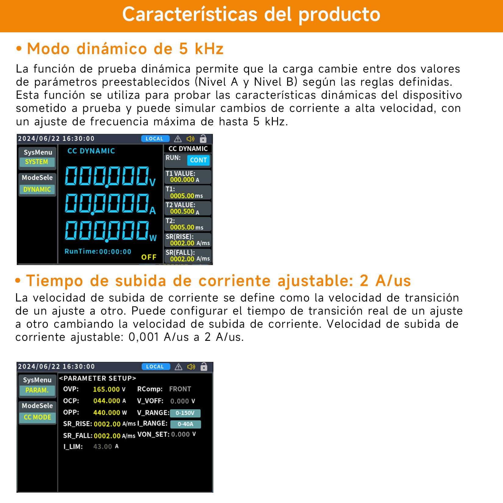 Charge électronique programmable CC OWON, 150 V CC/20 A, Puissance Totale de 200 W, fréquence maximale de 5 kHz, résolution de Lecture de 1 mV/0,1 mA, OEL8511 (OEL8511)