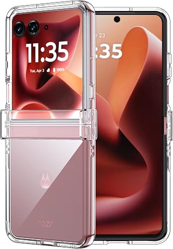 FDHYFGDY Funda para Motorola RAZR 70 Ultra/60 Ultra Fundas, Funda Protectora Transparente a Prueba de Golpes, Carcasa rígida de PC Ultrafina y Resistente a arañazos para Moto RAZR 70 Ultra/60 Ultra