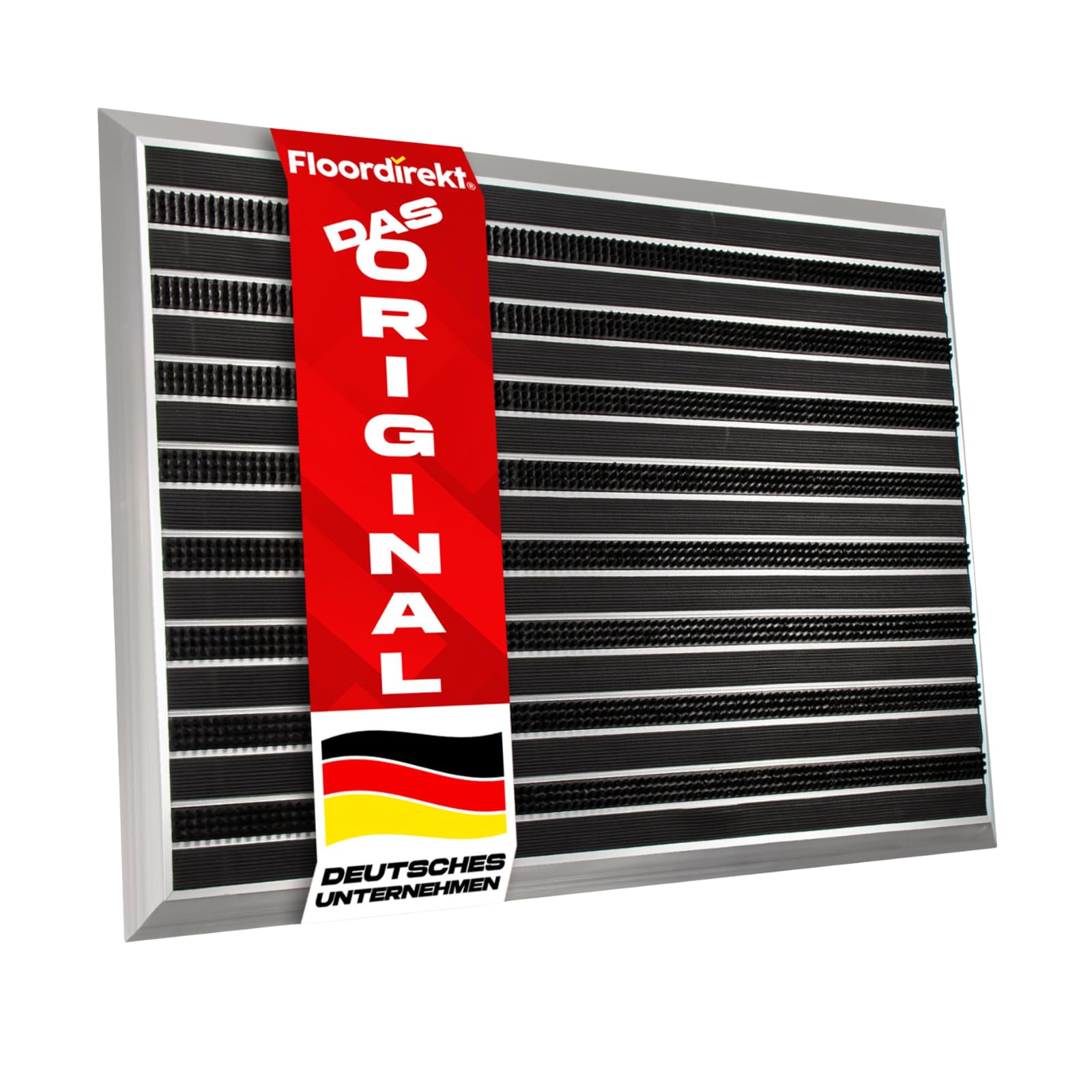 Floordirekt Fussabtreter Aussenbereich „Spectral“ für innen & außen - rostfrei & wetterfest - Haustür Fußabtreter - Türmatte Eingangsmatte (PVC/Bürste.68 x 98 cm)