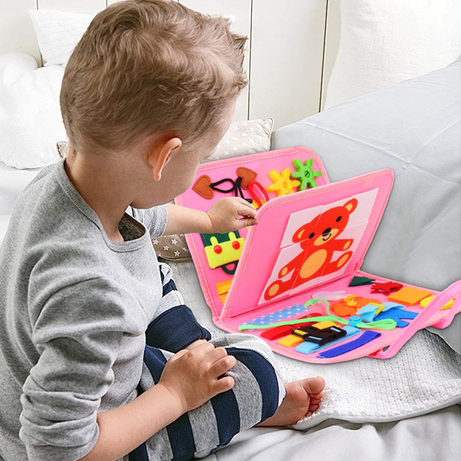 Giochi Occupati Per Bambini,Giocattolo Occupato in Feltro per Bambini - Attività Sviluppo Precoce Tranquilla