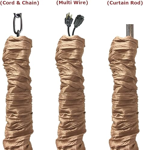 Vista 46 de Royal Designs, Inc - Funda para cadena y cordón de tela con cierre táctil Dorado antiguo