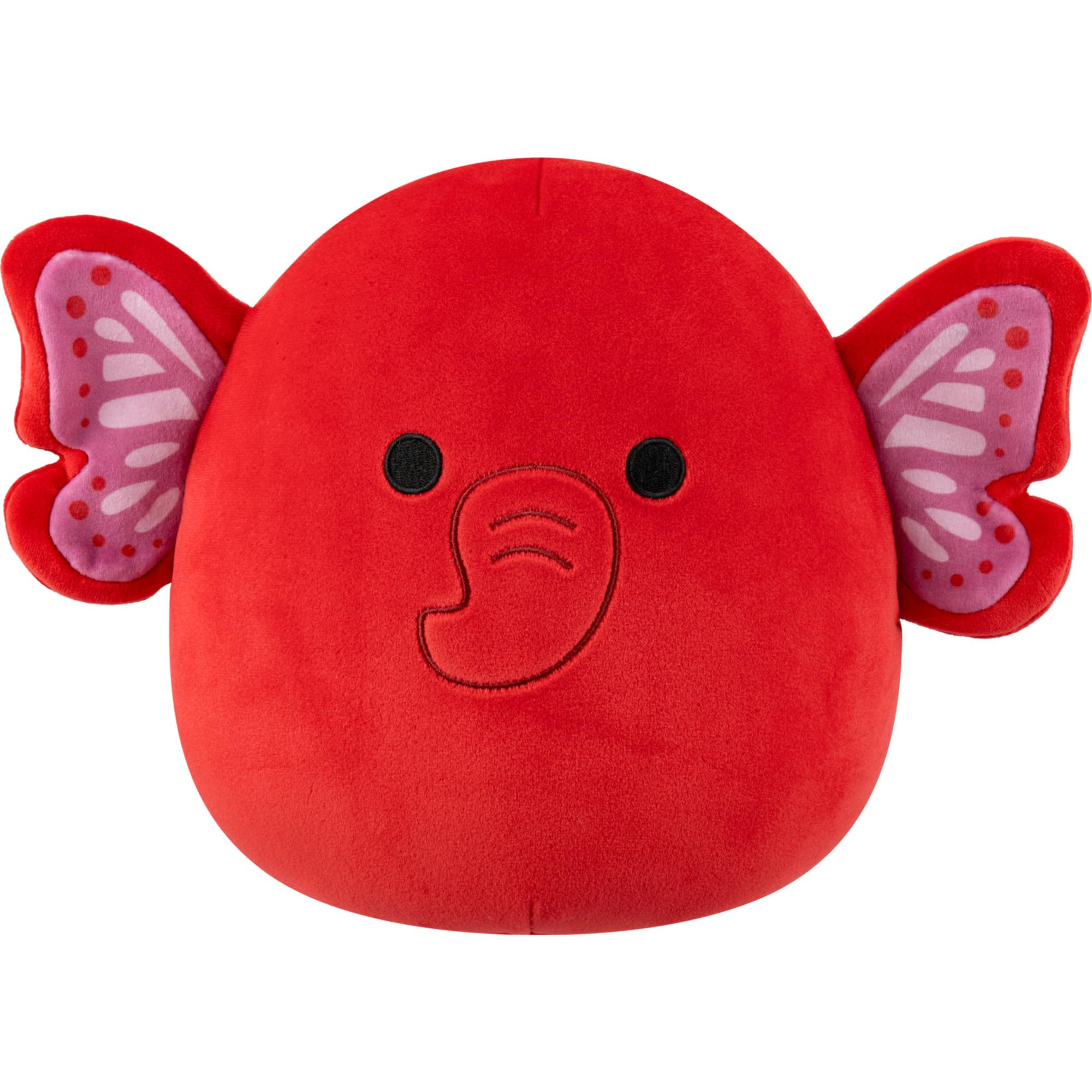 Squishmallows Original 8in Harpo the Maroon Elephant Butterfly – Official Jazwares Plush (Little)