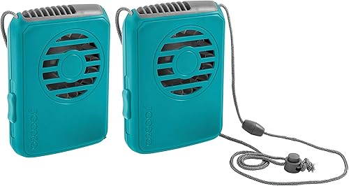 Vista 12 de O2COOL Ventilador de collar de lujo, frambuesa, 2 unidades Nuevo título: O2COOL Ventilador de collar de lujo, rosa, 2