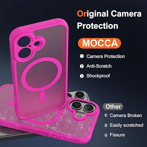 Vista 1154 de MOCCA - Funda magnética resistente para iPhone 11 de 6.1 pulgadas, compatible con MagSafe, protector de pantalla de vidrio + protector de lente