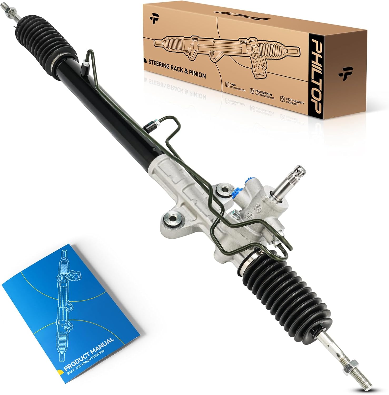 PHILTOP Power Steering Rack and Pinion Assembly Compatible with Honda 1994 Accord All Models, 1995-1997 Accord 2.2L L4, Acura 1997 CL 2.2L L4, 1998-1999 CL 2.3L L4 Replace 26-1768