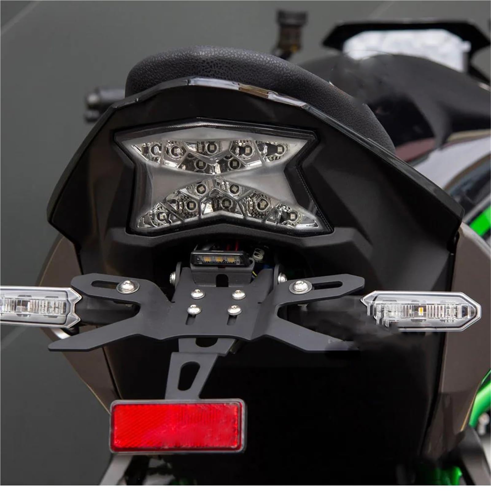 Motocicleta Accesorios para Kawasaki ZH2 2020-2025 2024 2023 2022 2021, Portamatrículas Trasero para Motocicleta