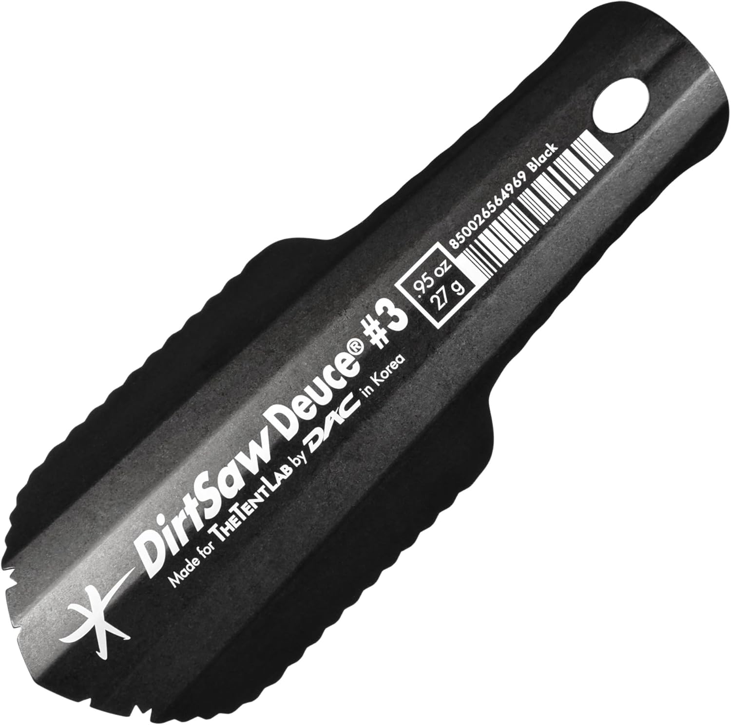 TheTentLab DirtSaw® Deuce #2 - .6 oz Ultralight Backpacking Trowel, Color: Orange
