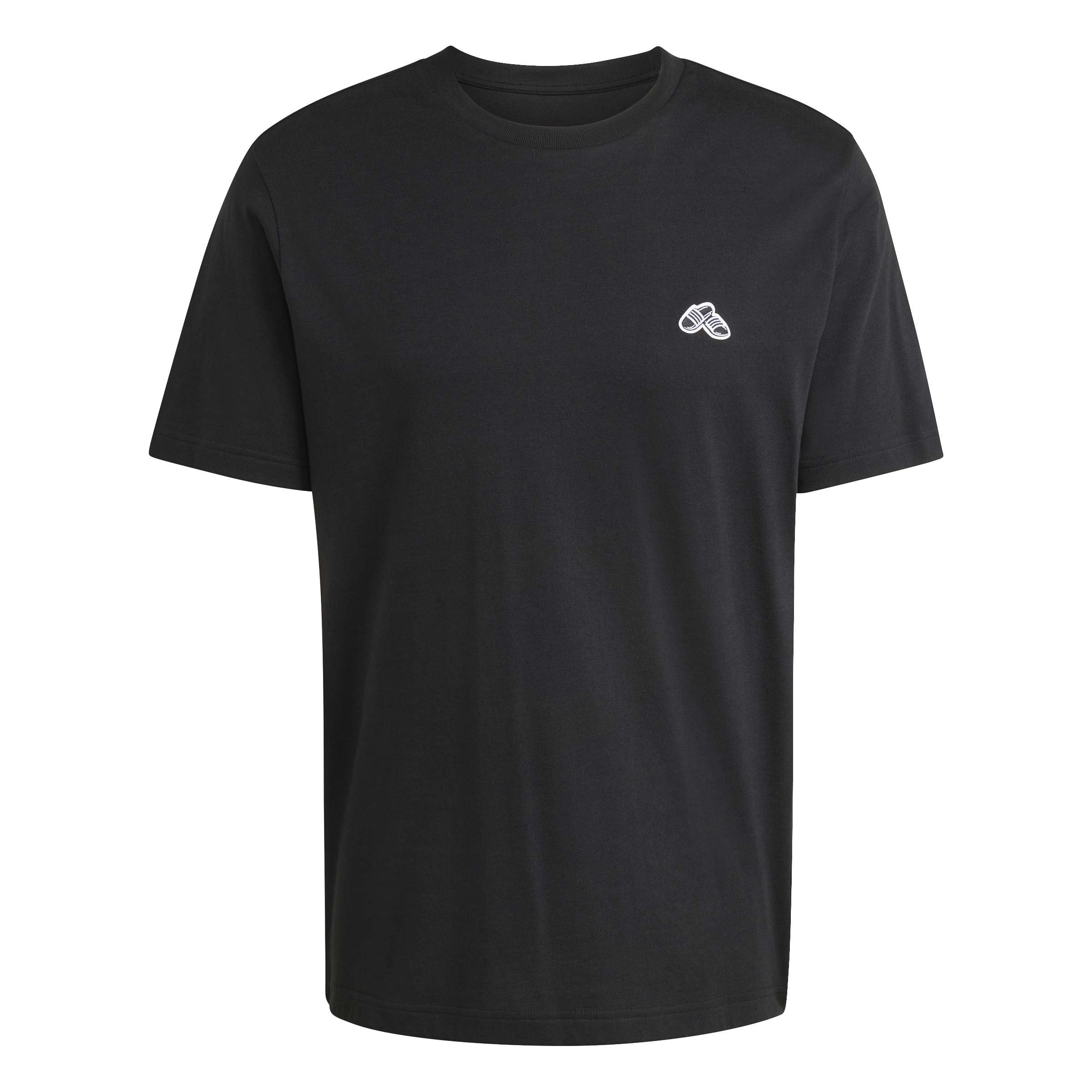adidas Men's Summer Slide Trim Graphic Shirt, Black, 3XL Tall