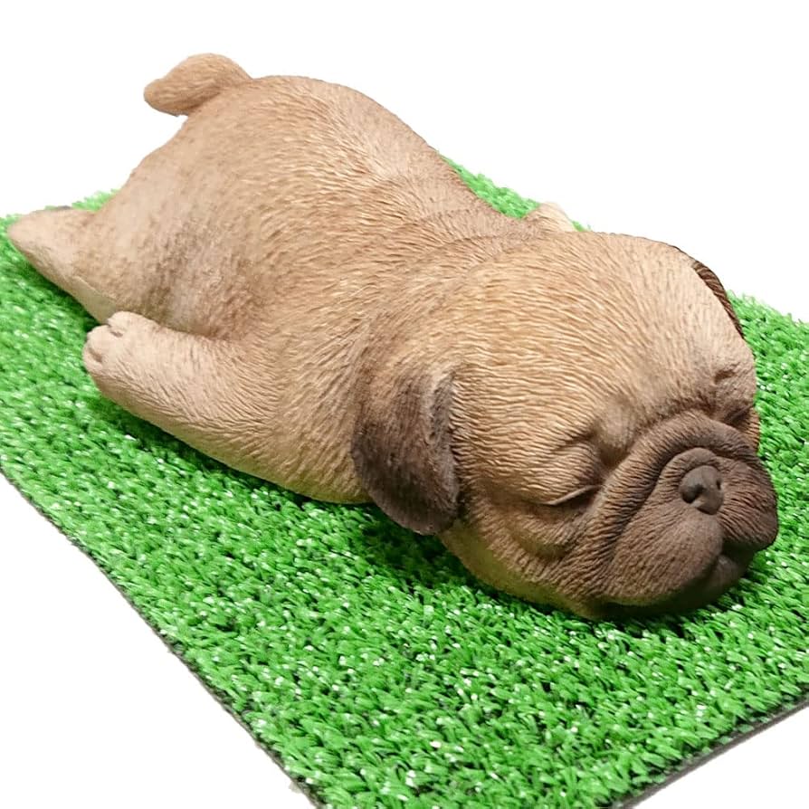 可愛い癒し系イヌの手作りシミュレーション人形 工芸品 置物 笑顔のマルチーズ犬/陶器人形/オリジナル - ショップ 野萩アート