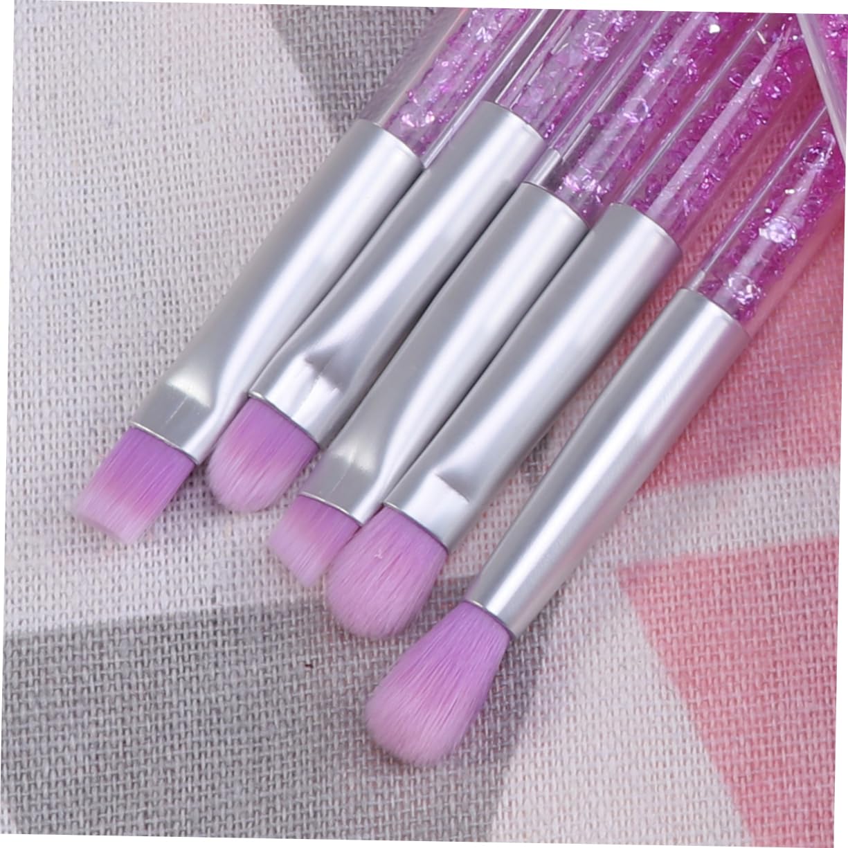 Housoutil Pièces pinceaux maquillages pinceau de maquillage pour femme pinceau à poudre pinceau cosmétique pinceau de maquillage professionnel cristal Positionner Peinture Violet