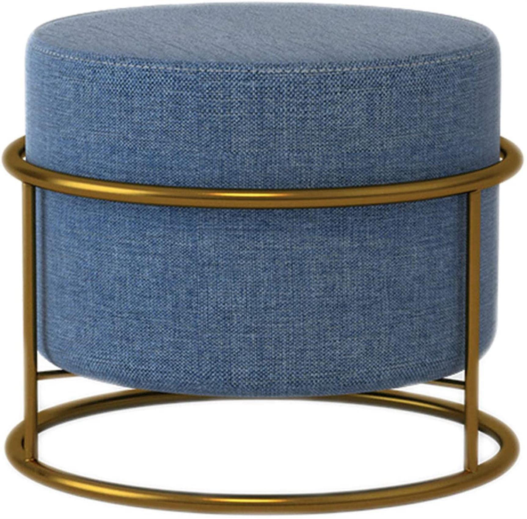 Pouf touffeté doux en flanelle vert foncé, tabouret de salon et bureau