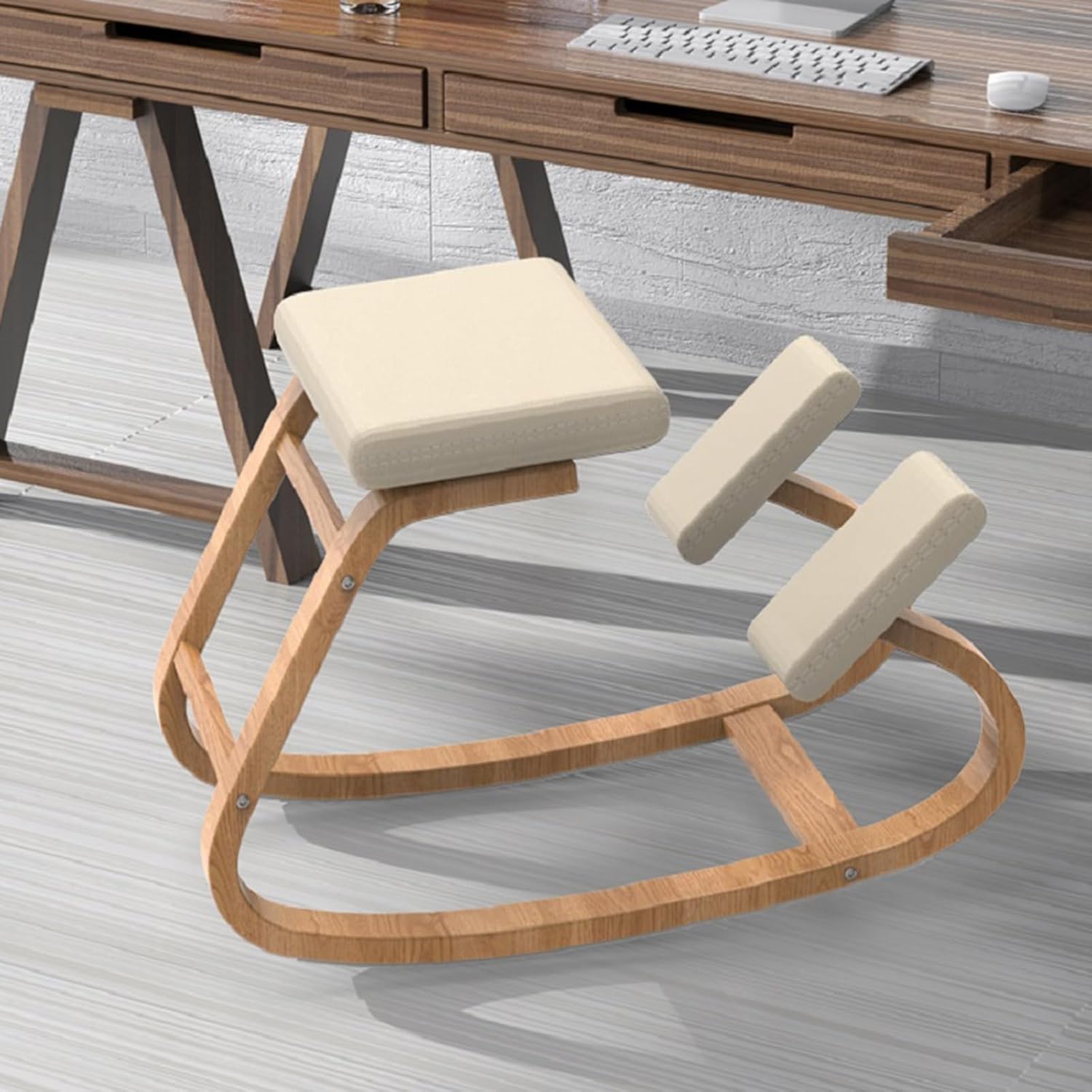 Knee Support Chair,Professional Kneeling Ergonomic Chair Without Back,Good Posture Computer Stool,for Posture Circulation(Color 2)