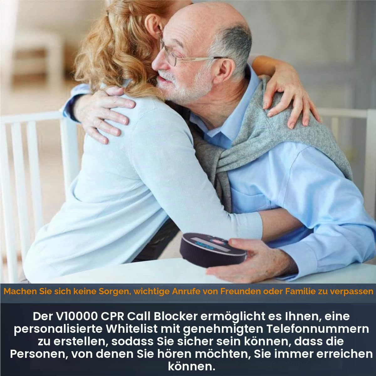 CPR Call Blocker V10000 - Blockieren Sie alle störenden, PPI-Anrufe, Betrugsfälle, Anrufe und unerwünschten Anrufe ins Festnetz. Anruf für alle Versicherungen sperren.