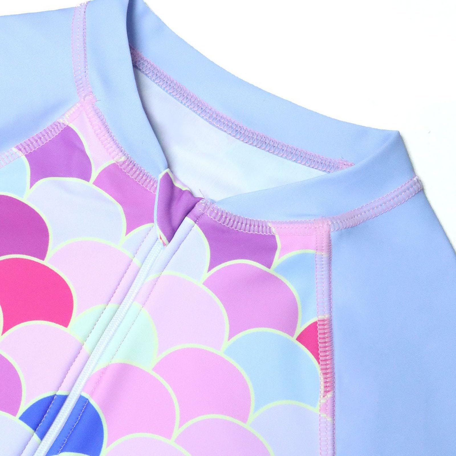 Traje de baño de verano para niñas, traje de baño de manga larga con cremallera, para surfear en la playa, nadar en aguas termales, ropa de primavera y verano
