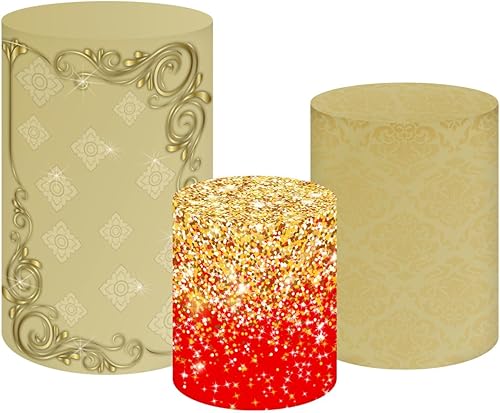 Miniatura 3 de Telón de fondo redondo blanco nieve (5 x 5 pies), princesa para niña, fondo de fotografía de baby shower, fondo de cumpleaños de princesa (4 piezas)