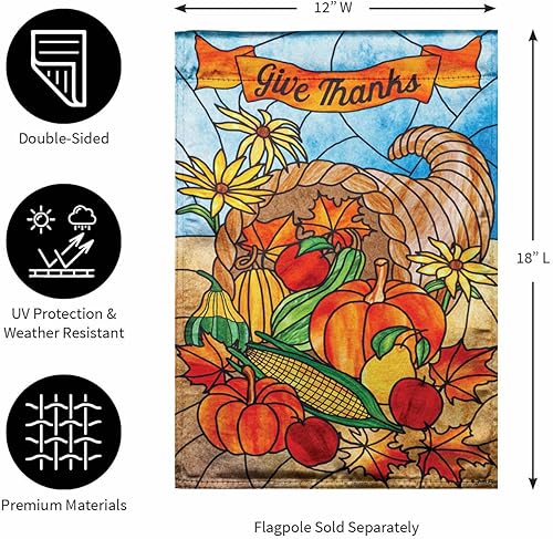 Miniatura 9 de Evergreen Flag Bandera de jardín de gamuza para bicicleta de otoño, bandera de jardín de otoño de doble cara, 12.5 x 18 pulgadas, decoración de