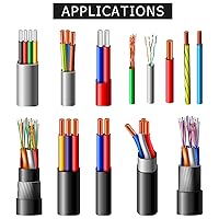 Vista 2 de Zonon 36 piezas de conectores de alambre de cerámica grandes tuercas de cerámica blancas 18-8 AWG conectores de alambre de alta temperatura