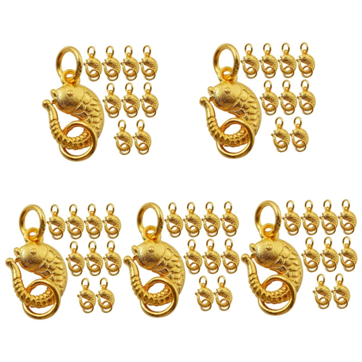 VILLCASE 50stücke Fischform Verschlüsse Schmuck Verbindungselemente Für Armbänder Und Langlebige Metallverarbeitung Leicht Und Benutzerfreundlich