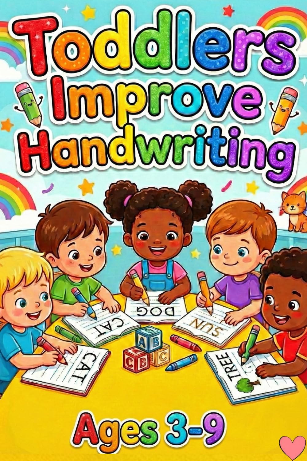 Toddlers Improve Handwriting Handwriting Practice Workbook for Kids Ages 3–9 | Letters, Numbers, Tracing & Early Writing Skills for Preschool, Kindergarten & Homeschool