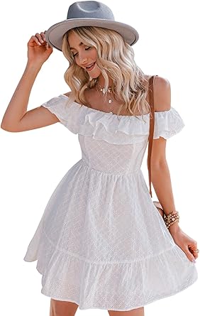 womens white mini dress