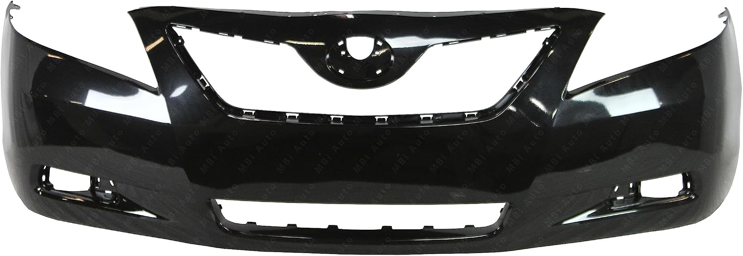 BUMPERS THAT DELIVER - Painted 202 Black Onyx, Front Bumper Cover Fascia Compatible with 2007 2008 2009 Toyota Camry 07 08 09, TO1000329