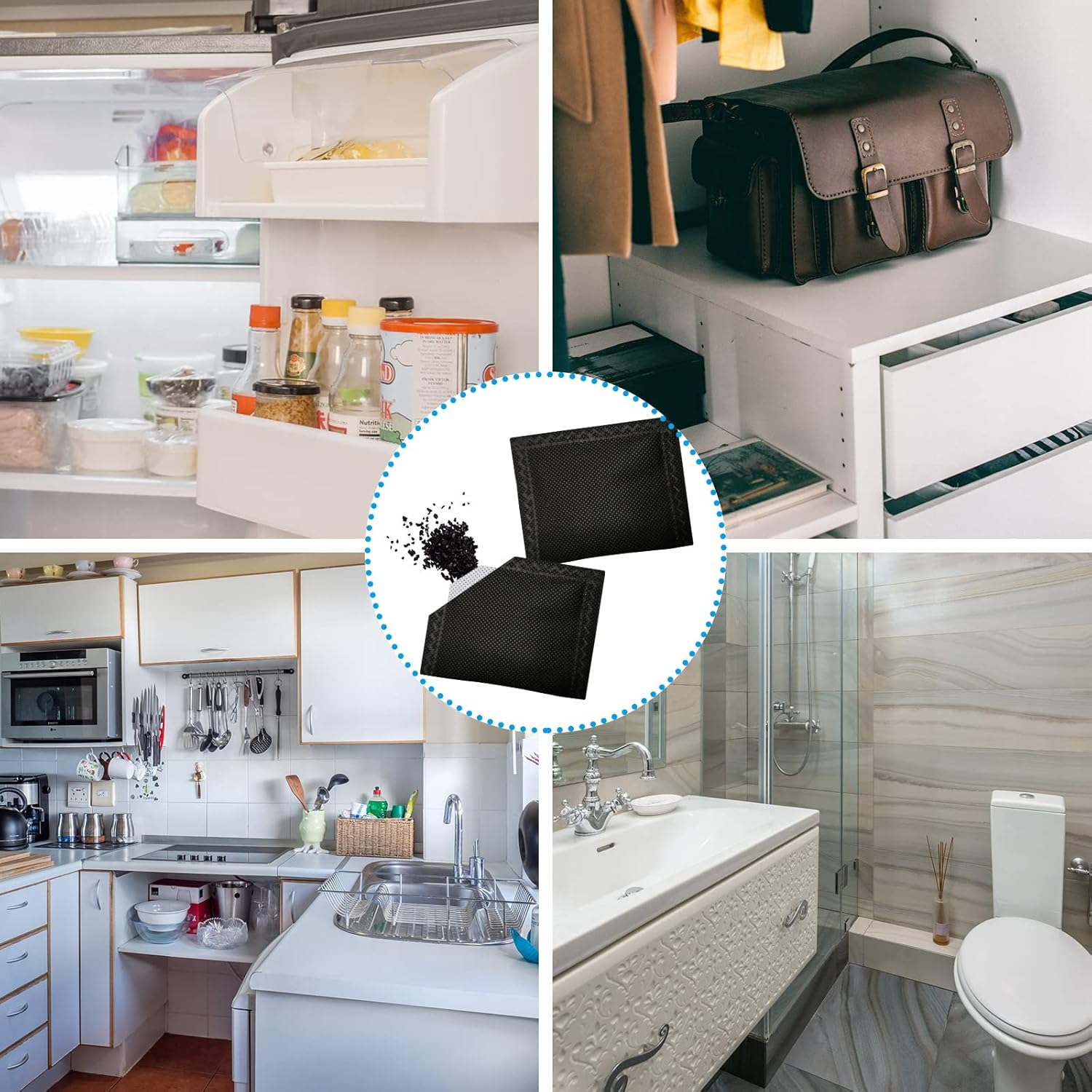 Hamilton TrueAir Replacement Carbon Filter, 12Pack Hamilton Beach TrueAir Filters with 6Pcs Carbon Bags - Image 5