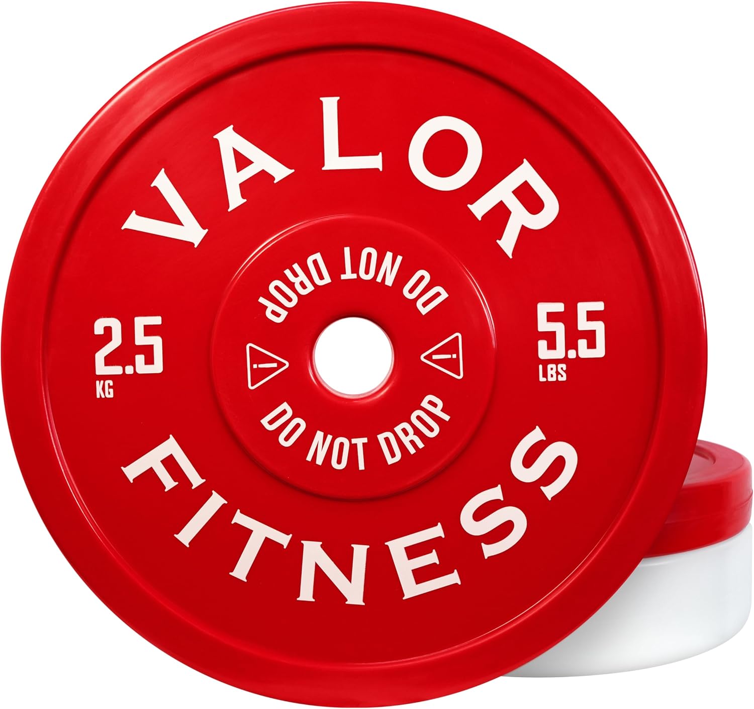 Valor Fitness Olympic Technique Training Bumper Plates - Sold as Pair - Practice Weightlifting Form - Kids Workout Home Gym Equipment