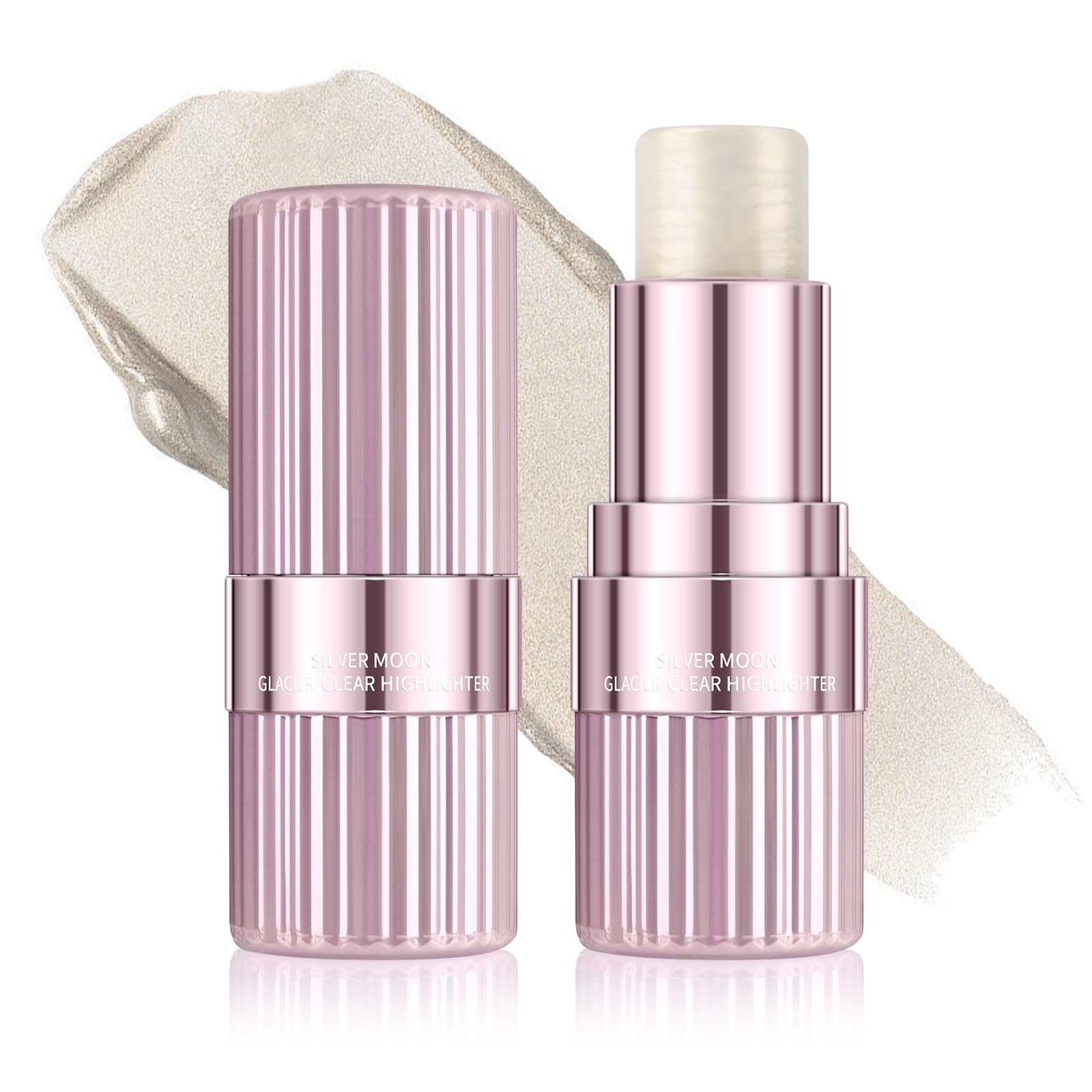 KYDA Glow Highlighter Stick, Shimmer Highlighter Stick Makeup Balm for Face and Body Watery Radiant Finish