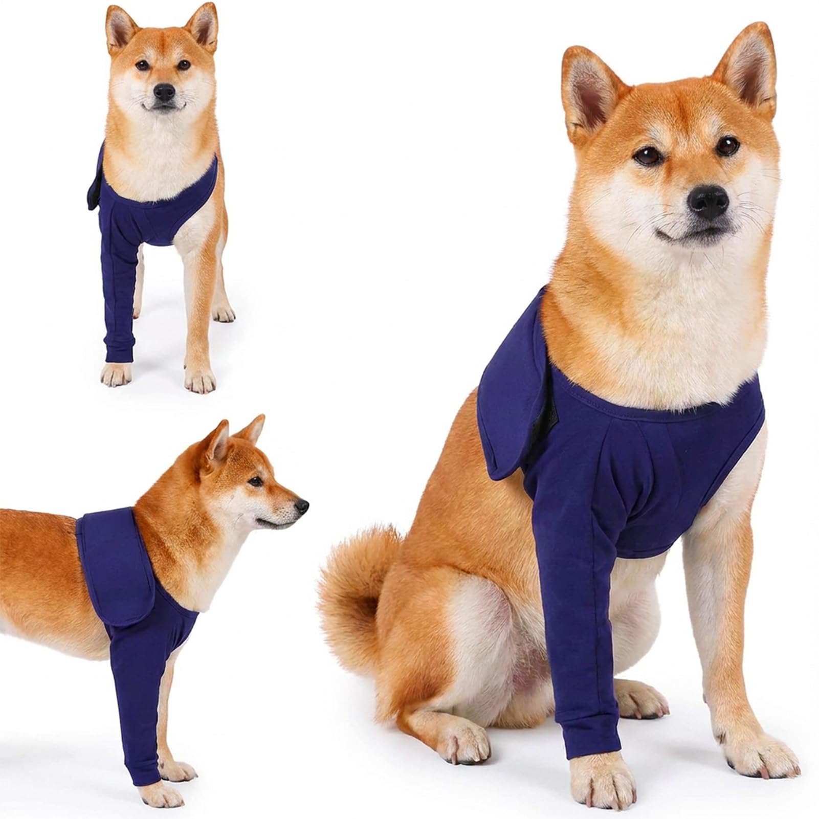 Dogs Anti-licking Protection Sleeve, Dog Surgery Recovery Sleeves to Stop Licking Wound Dog Leg Wound Protector Sleeve Avoid Wound Infection for Pet Front Leg Injury Recover Sprains (M)