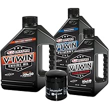 MaximaHiflofiltro VTTOCK03 完整发动机机油更换套件,适用于 V 型双缸哈雷戴维森双凸轮,6 夸脱