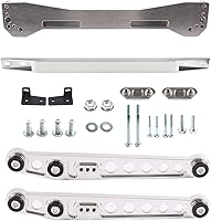 Vista 9 de Kit de brazo controlador inferior trasero con soporte de subchasis y barra de unión Compatible con Honda Civic EK 1996 1997 1998 1999 2000
