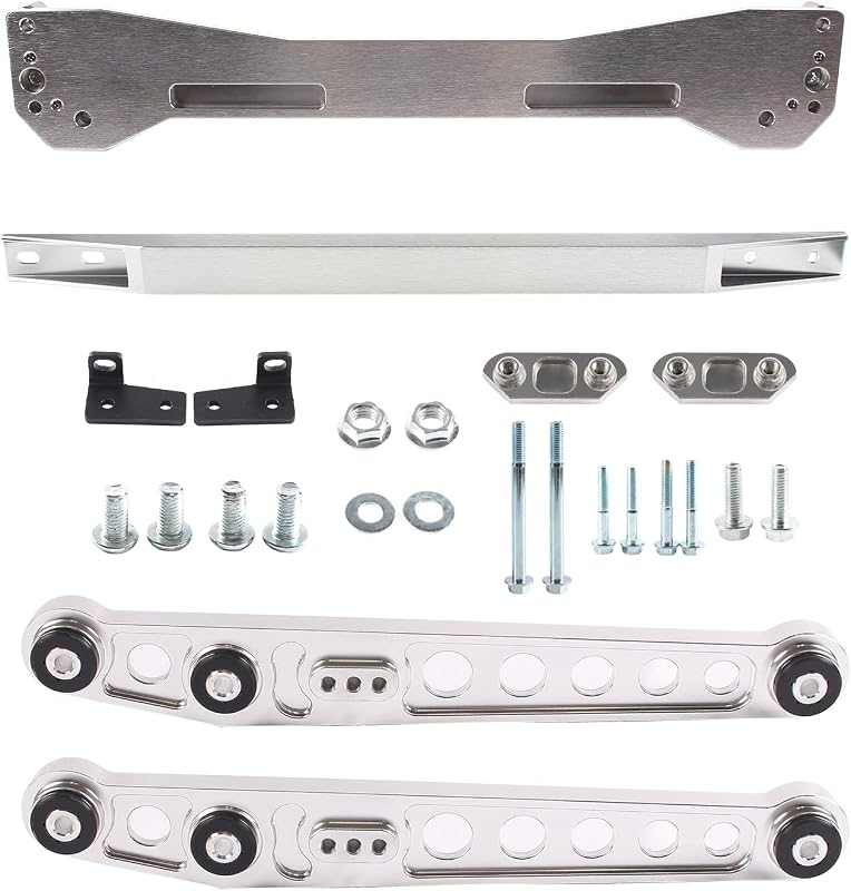 Kit de barras e braços de suspensão traseiros POSENG para Honda Civic EK 1996 a 2000 – Prata