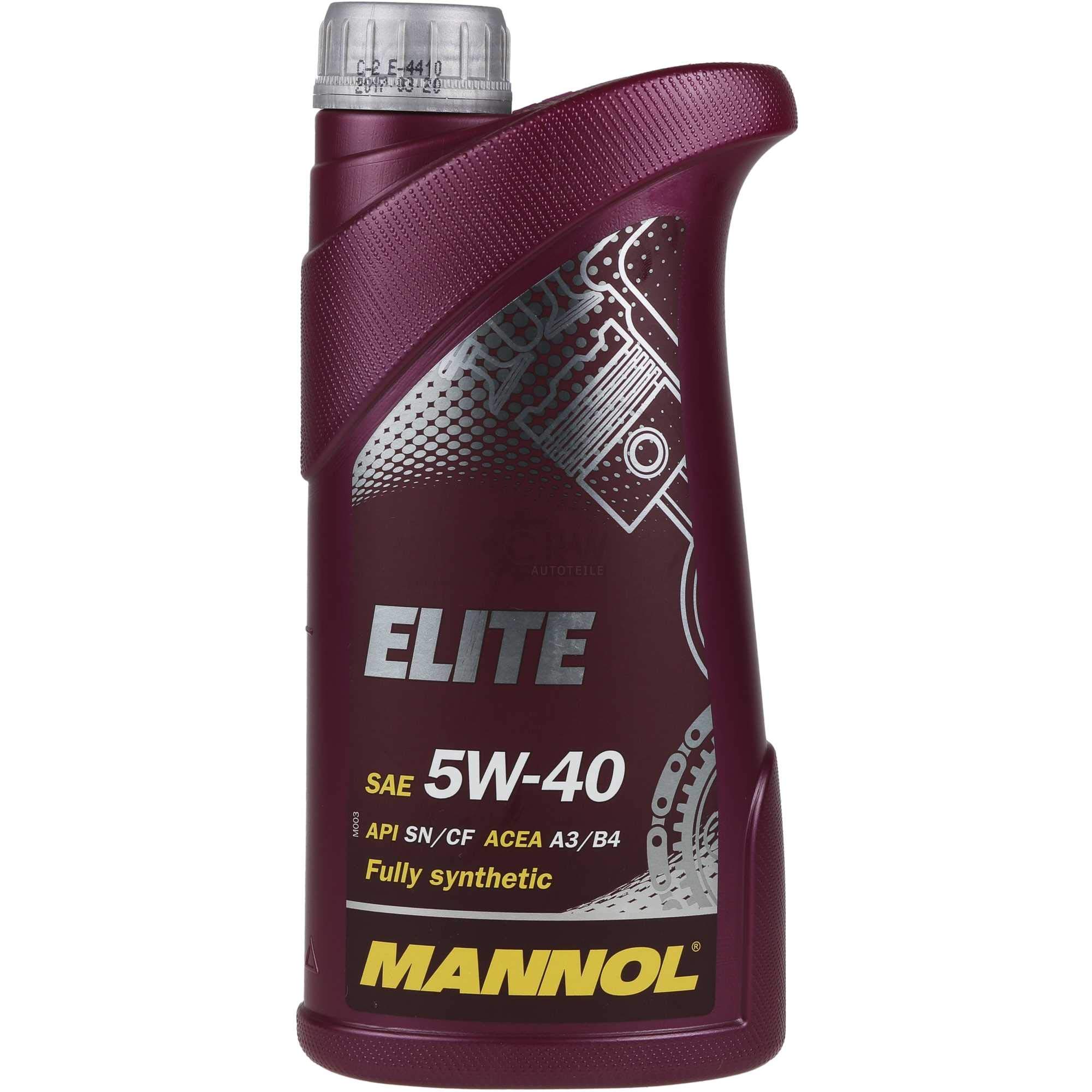 Mannol Elite 5W-40 API SN/CF MANN-FILTER - Filtro de aceite para motor (8 L)