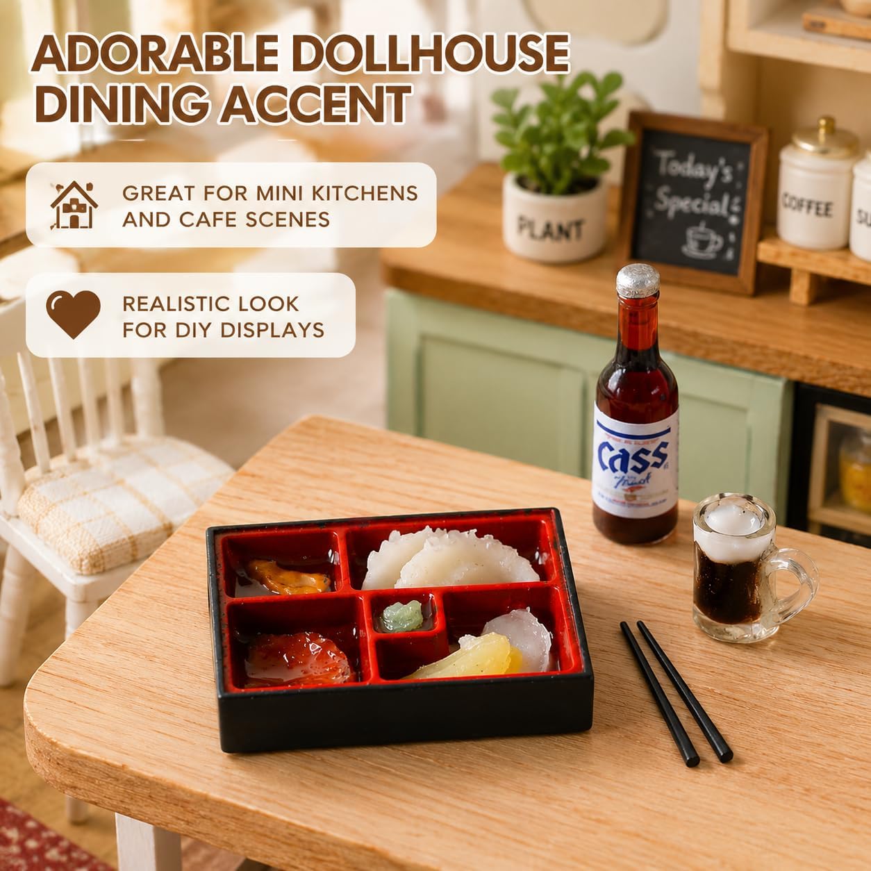 1 Set Dollhouse Miniature Fast Food, 1:12 Scale DIY Accessories for Ramen and Asian Food Lovers, Cute Kitchen and Home Office Decor image 5