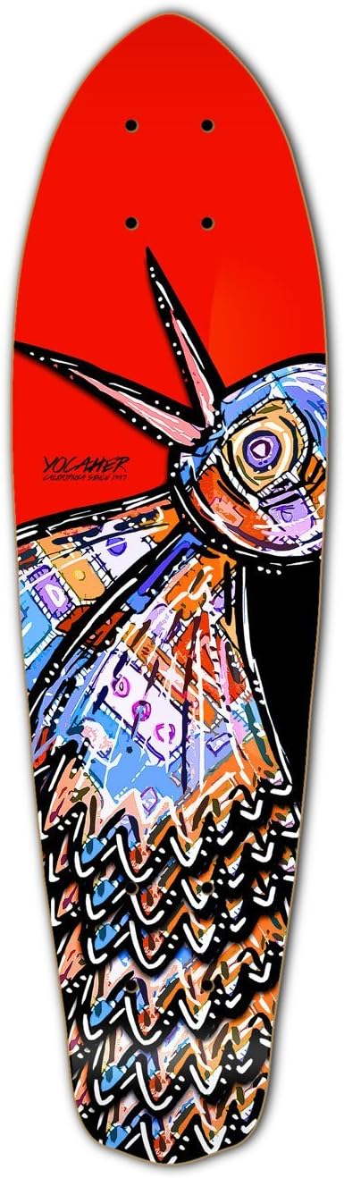 Yocaher The Bird Series: RED Longboard Complete Skateboard - Available in All Shapes