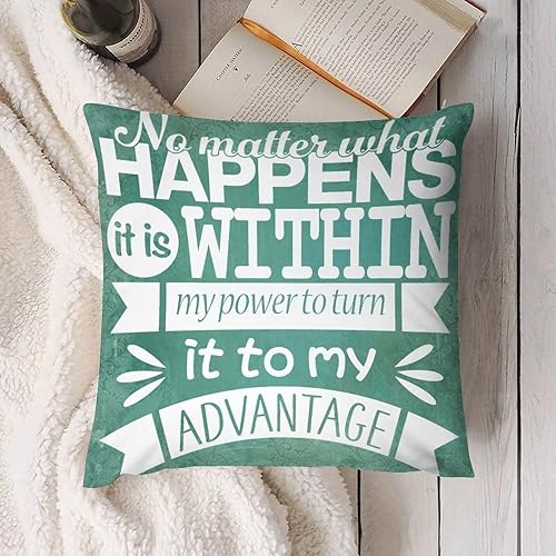 Miniatura 8 de Fundas de almohada de terciopelo modernas, motivacionales, con cita motivacional, para decoración del hogar, sofá, silla, dormitorio, 22 x 22