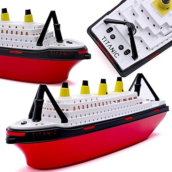 Toyland 41cm 16" Titanic Replica Toy Boat - Kids Floating Water Toy - Pool & Bathtime Toys - 3 Years+