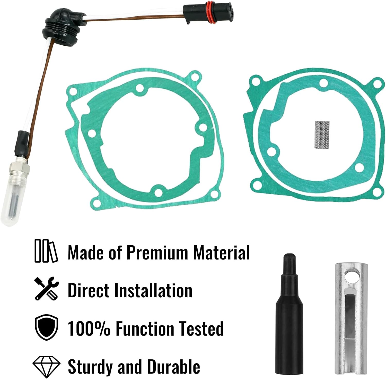 Glow Plug Repair Kit with 4 Gasket Fit for Eberspaecher Airtronic D2 2kw D4 4kw, 12V Parking Heater Maintenance Kit Replace 252069011300 252069100102 252069060001 252069010003