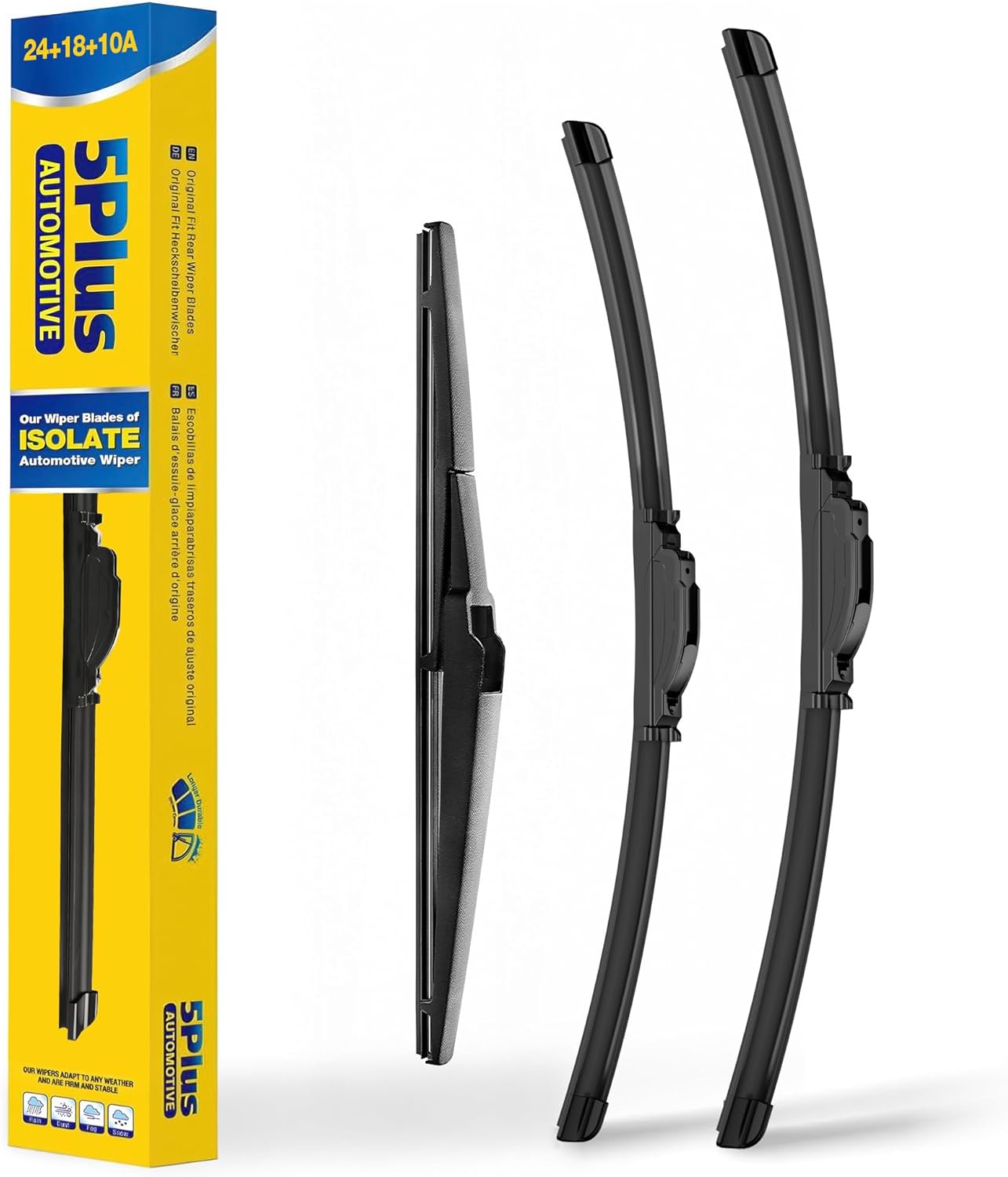 26 Inch Windshield Wiper Refills (Pack Of 4), Automotive Replacement Windshield Wiper Blade Refills, 26 inch Adjustable Size of the Universal Wiper Rubber Refills